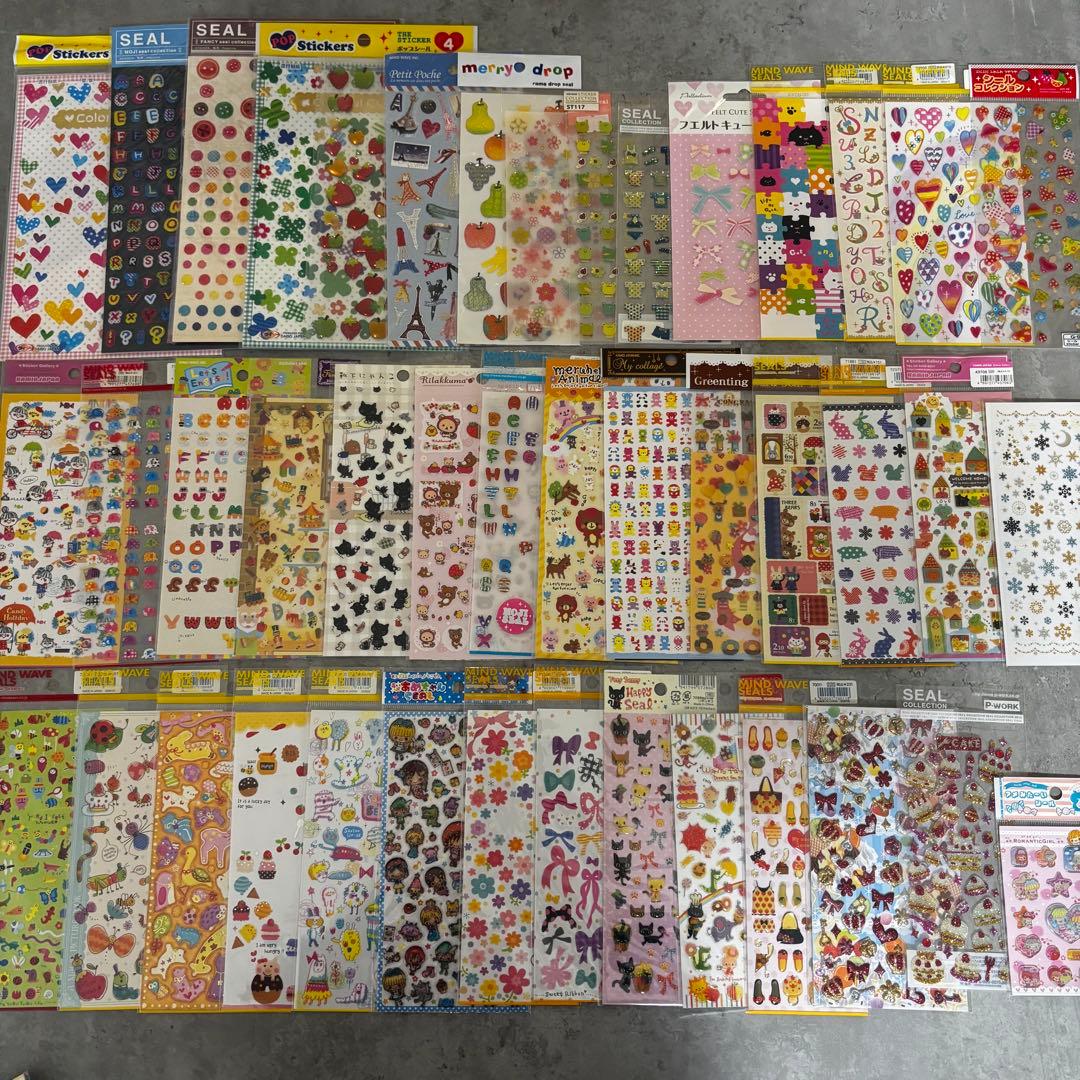 平成レトロ　シール　まとめ売り　43点