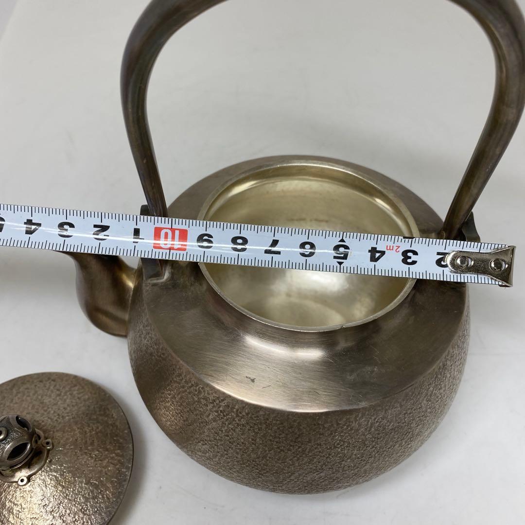 純銀刻印　槌目　銀瓶　387g トウオ　東さ7-0607☆2F