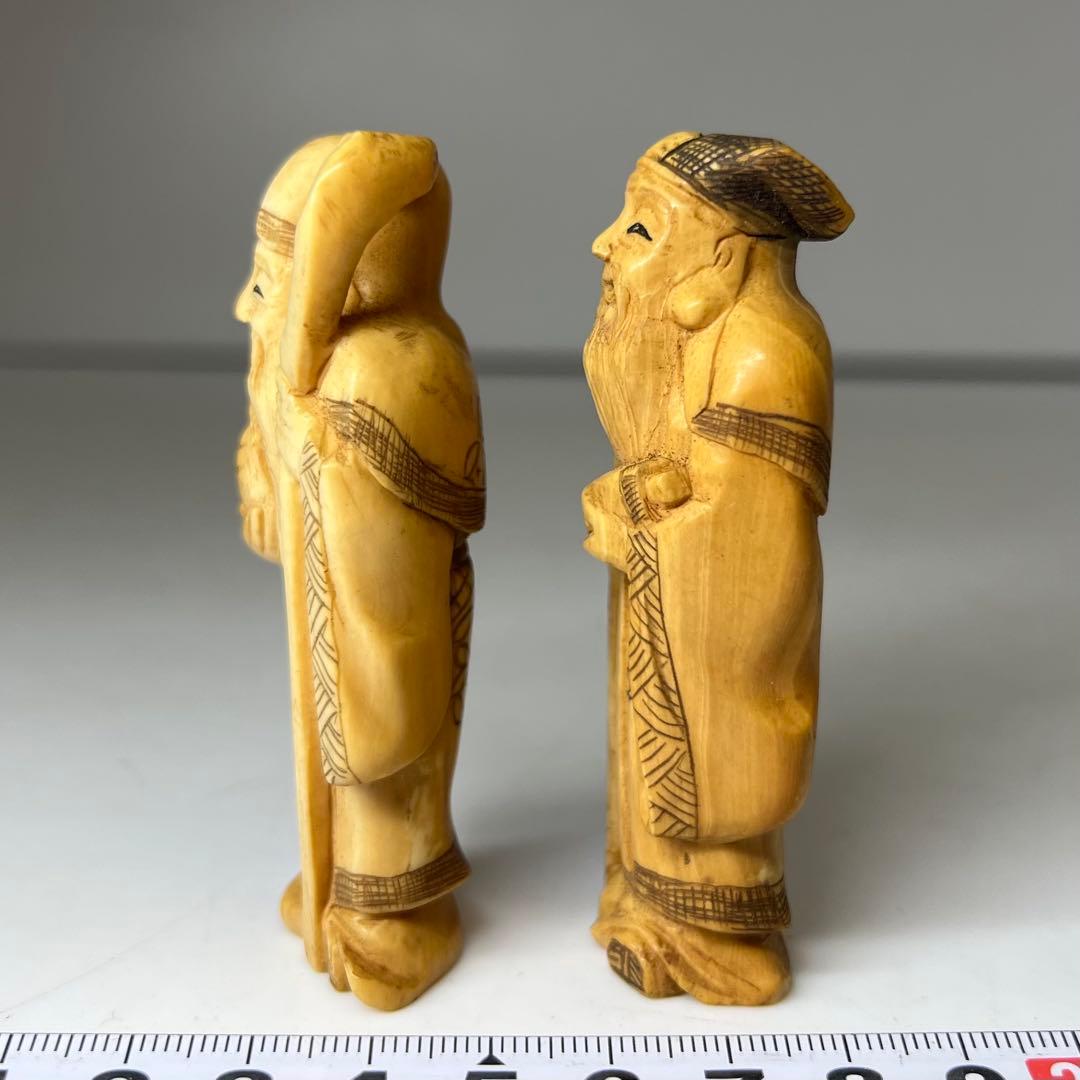 極上 寿老人 2体 101g 東キ8-0206☆2F