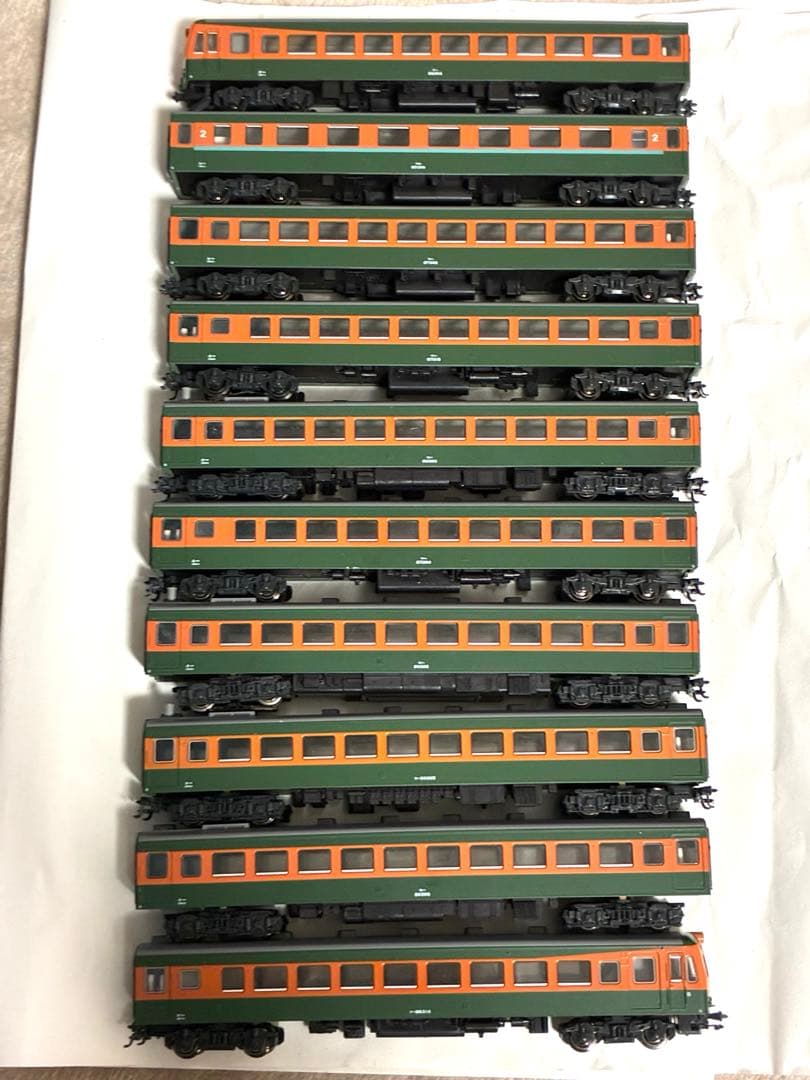 か*照様 国鉄80系電車　10両　kato ライト点灯動力動作確認済　ジャンク品