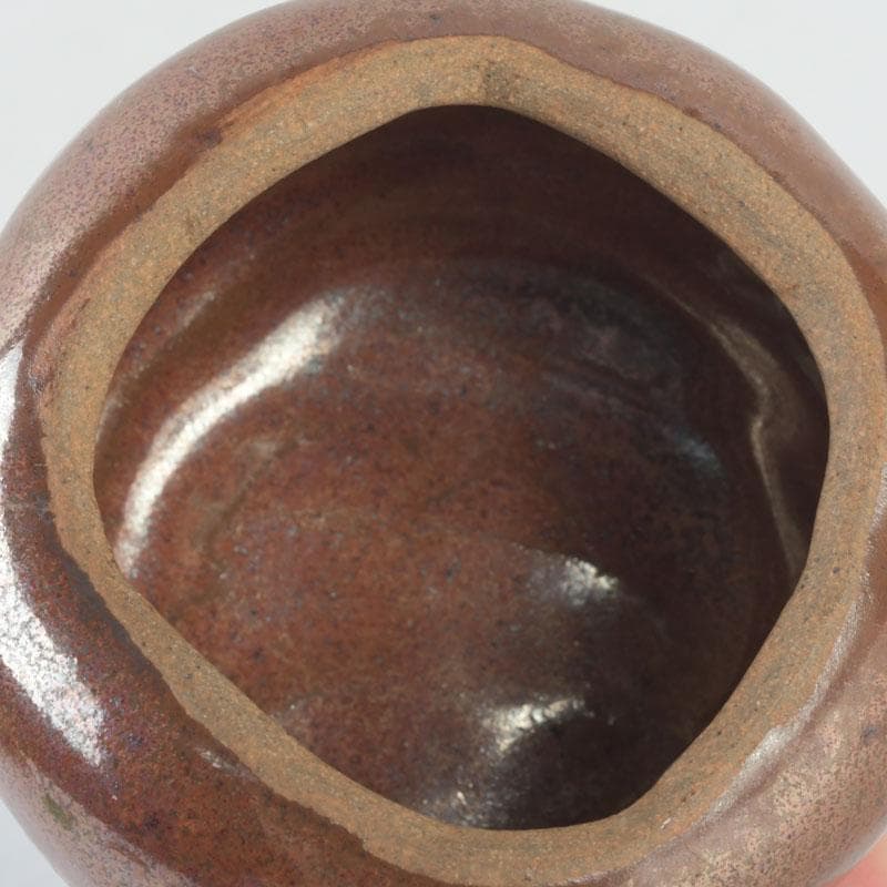 茶道具　柿　香合　共箱　V　9670