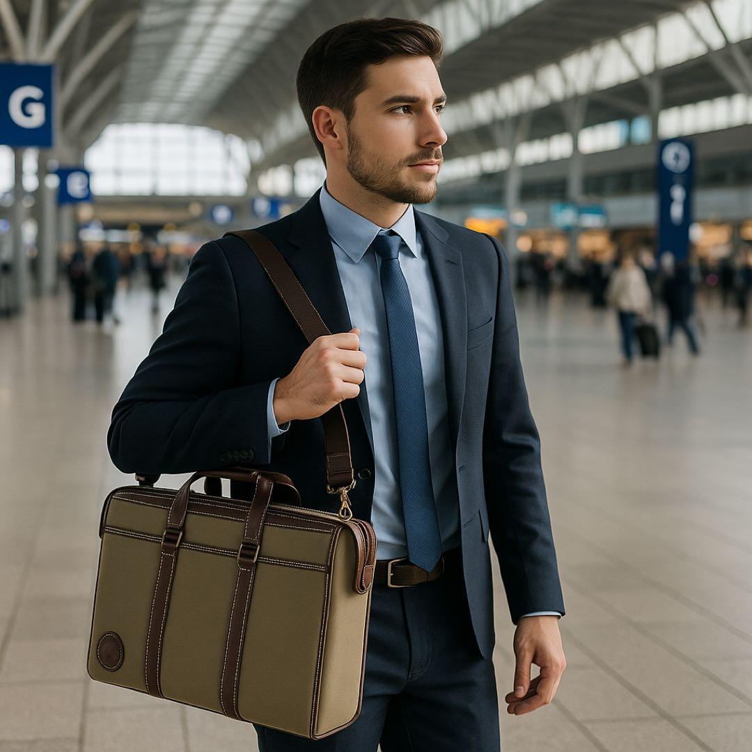 【新品】ハンティングワールド 高級ビジネスバッグ タグ付き 2WAY A4収納可