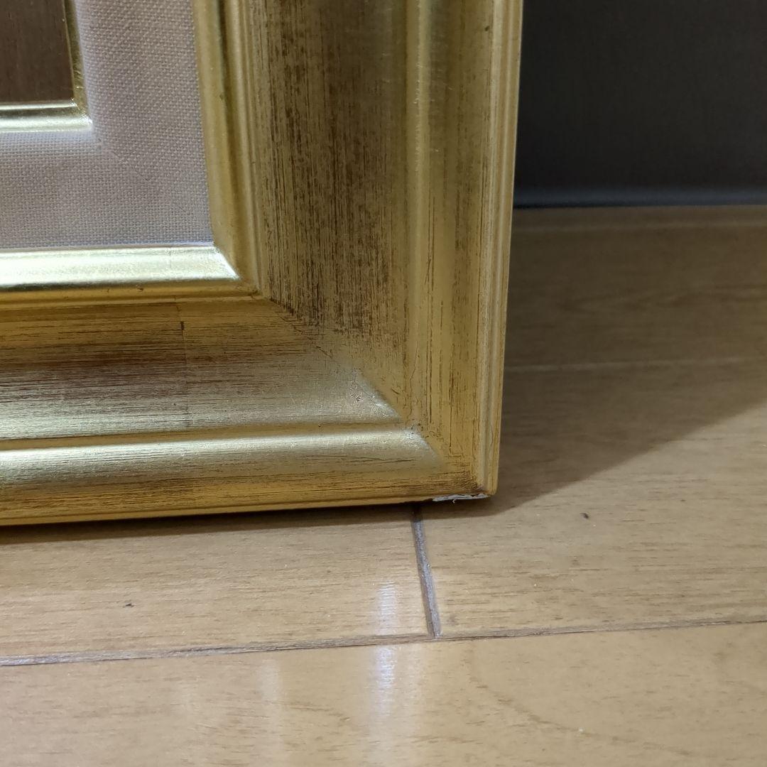 金色 F15 号 油彩額縁 木製　中古