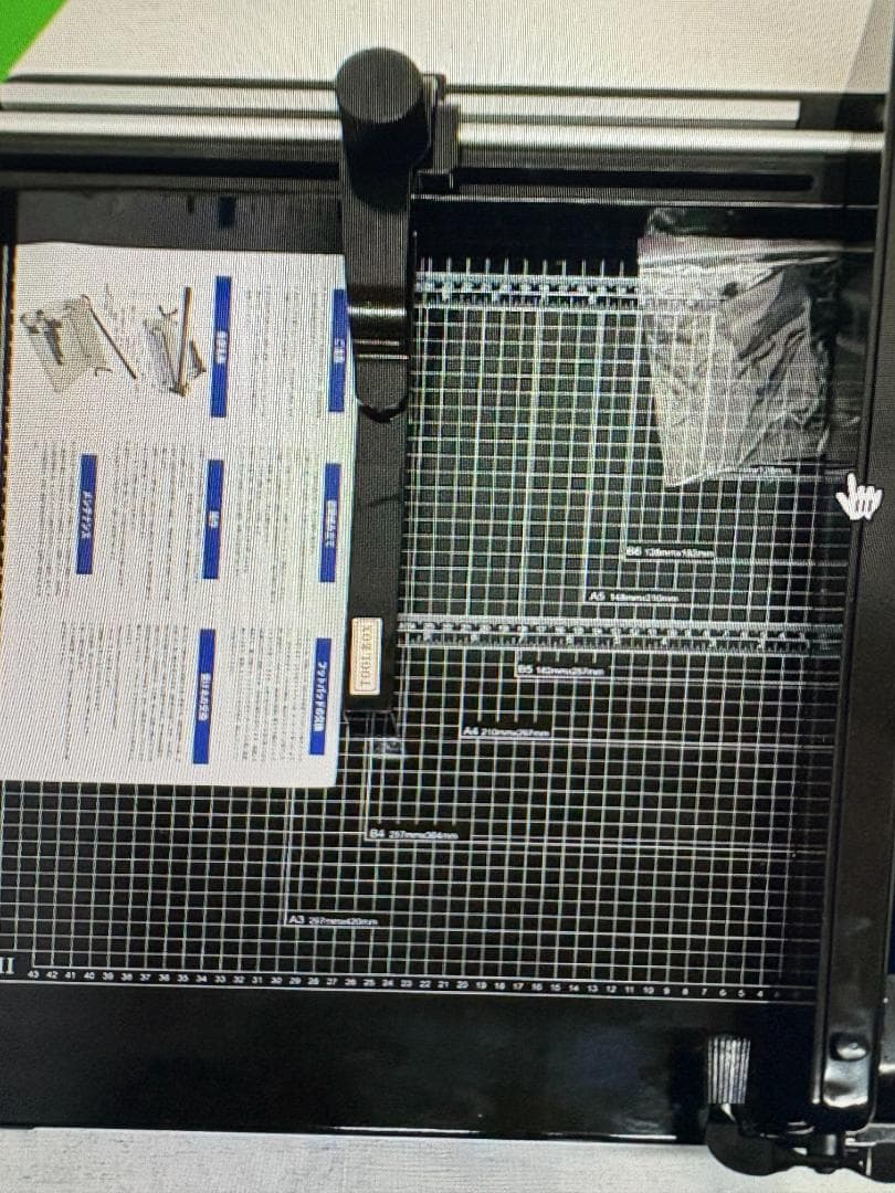 【HFS A3断裁機】未使用 400枚裁断可能! 裁断機ペーパーカッター