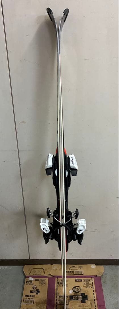 KEO'S 165 スキー板 赤/黒 バインディング付き