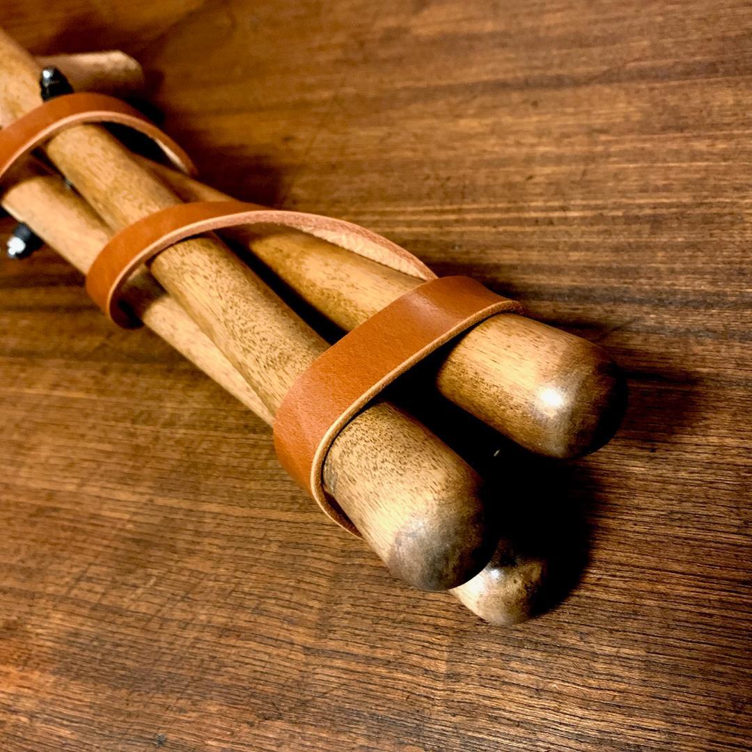 【焚き火チェア】エイジングヌメ basta_redskapet ブラウン 中古