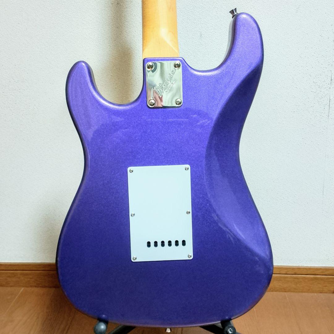 美品　Mavis　ストラトキャスタータイプ　エレキギター　メタリックパープル