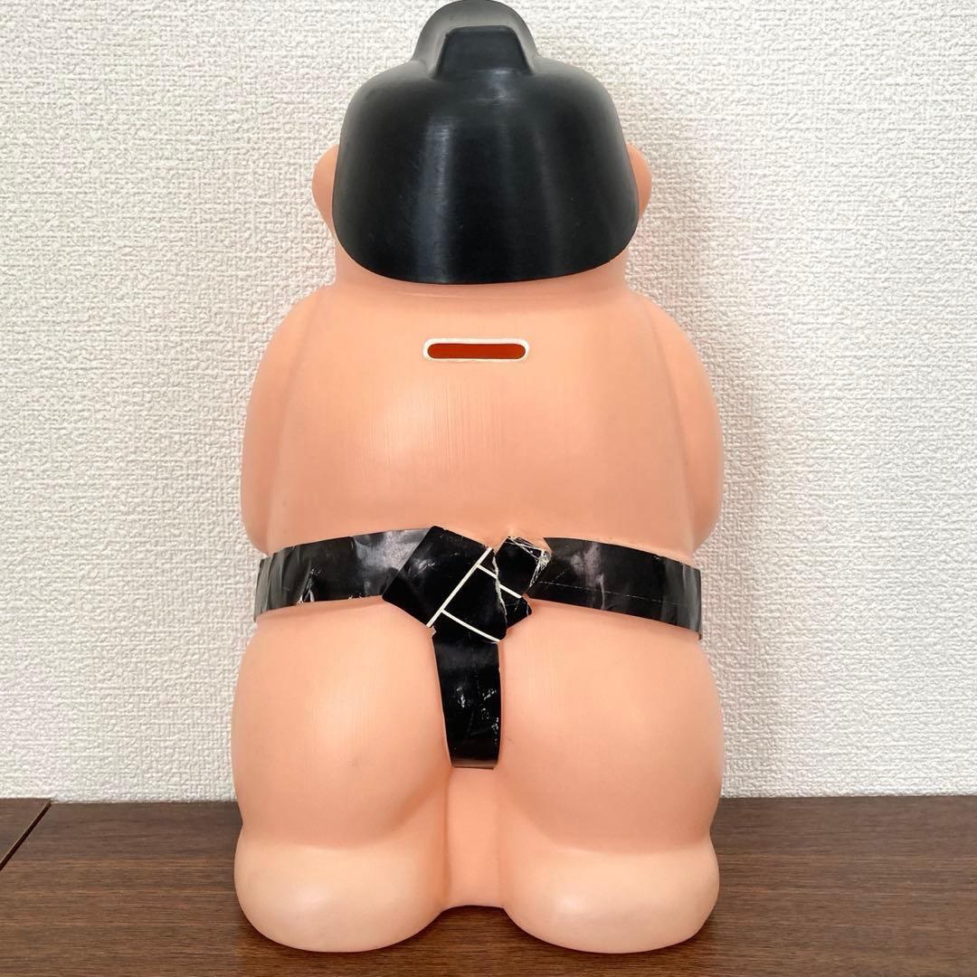 昭和レトロ お相撲さん 貯金箱 ホルダー ソフビ
