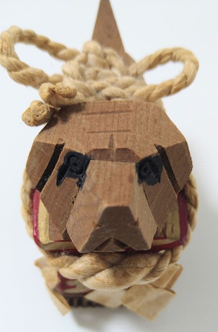 我が家の守り神 土佐闘犬　土佐の郷土玩具　木彫り 工芸品