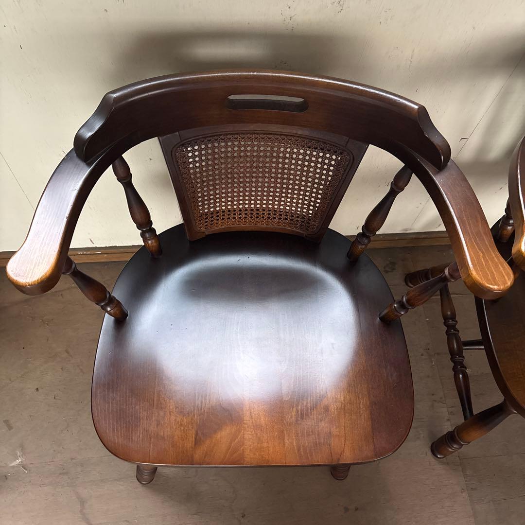 キツツキ　飛騨産業　ウィンザーチェア　2個　美品寄り　最安値①