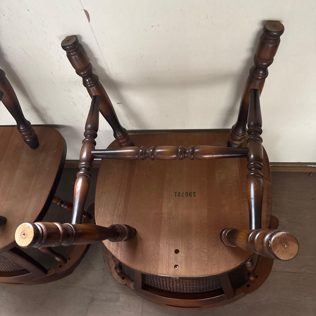 キツツキ　飛騨産業　ウィンザーチェア　2個　美品寄り　最安値①