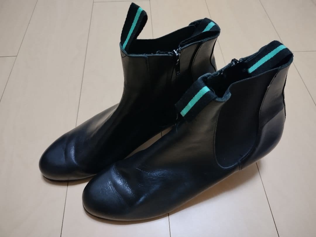 【美品】フラメンコブーツ OSUNA 44 釘ありブラック メンズシューズ ボタ