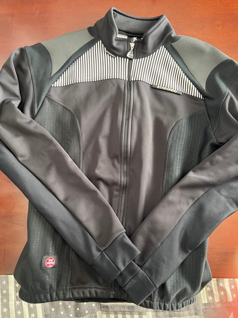 ETXEONDO ウィンドストッパー ブラック サイクルジャケット