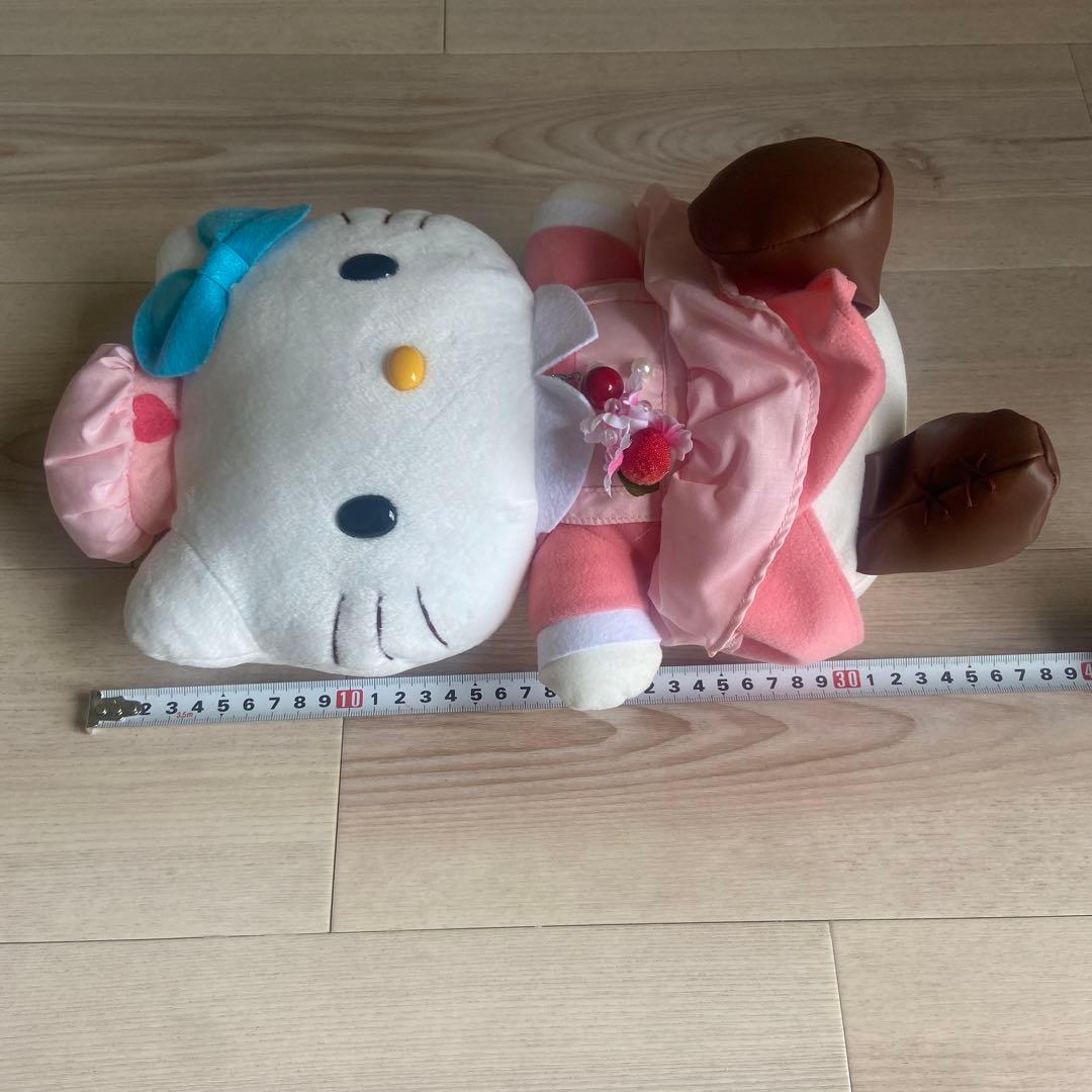 サンリオ　ハローキティ ぬいぐるみ ナース　ピンク　フルーツ　平成レトロ　特大