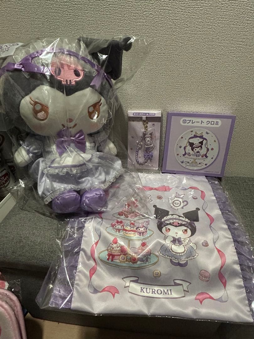 クロミ ぬいぐるみ プレート トートバッグセット