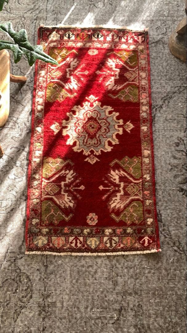 50×98 \"Christmas rose\" ViNTAGE RUG