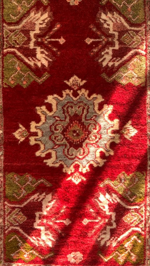 50×98 \"Christmas rose\" ViNTAGE RUG