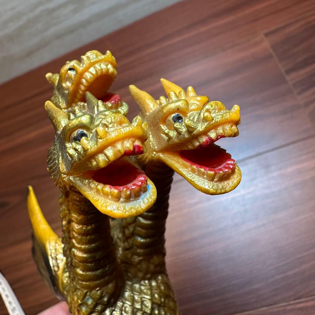 当時物 ポピー　キングザウルスシリーズ　キングギドラ　ソフビ 5653