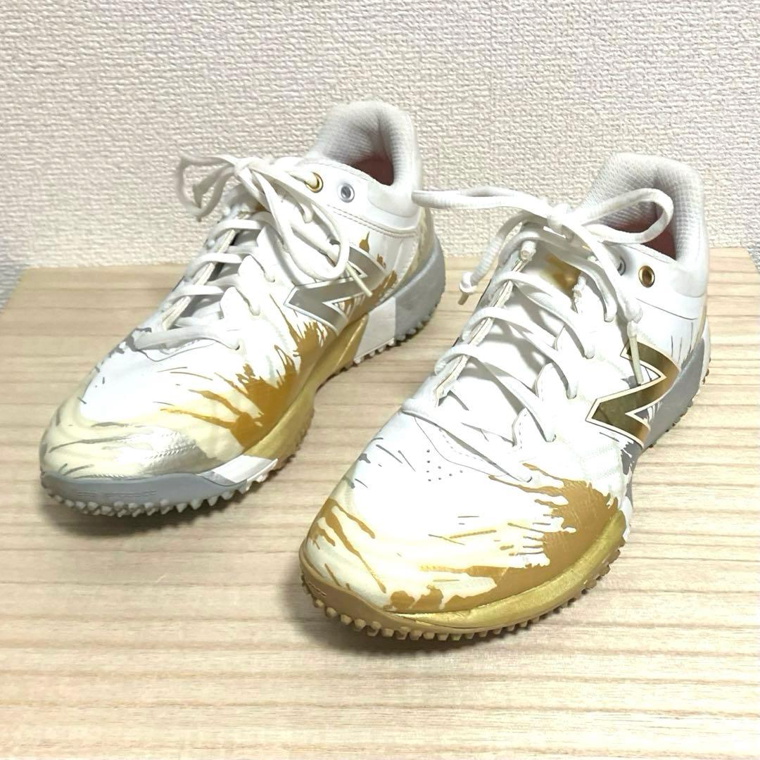 美品 New Balance 4040 MLBプレーオフモデル 白 26.5