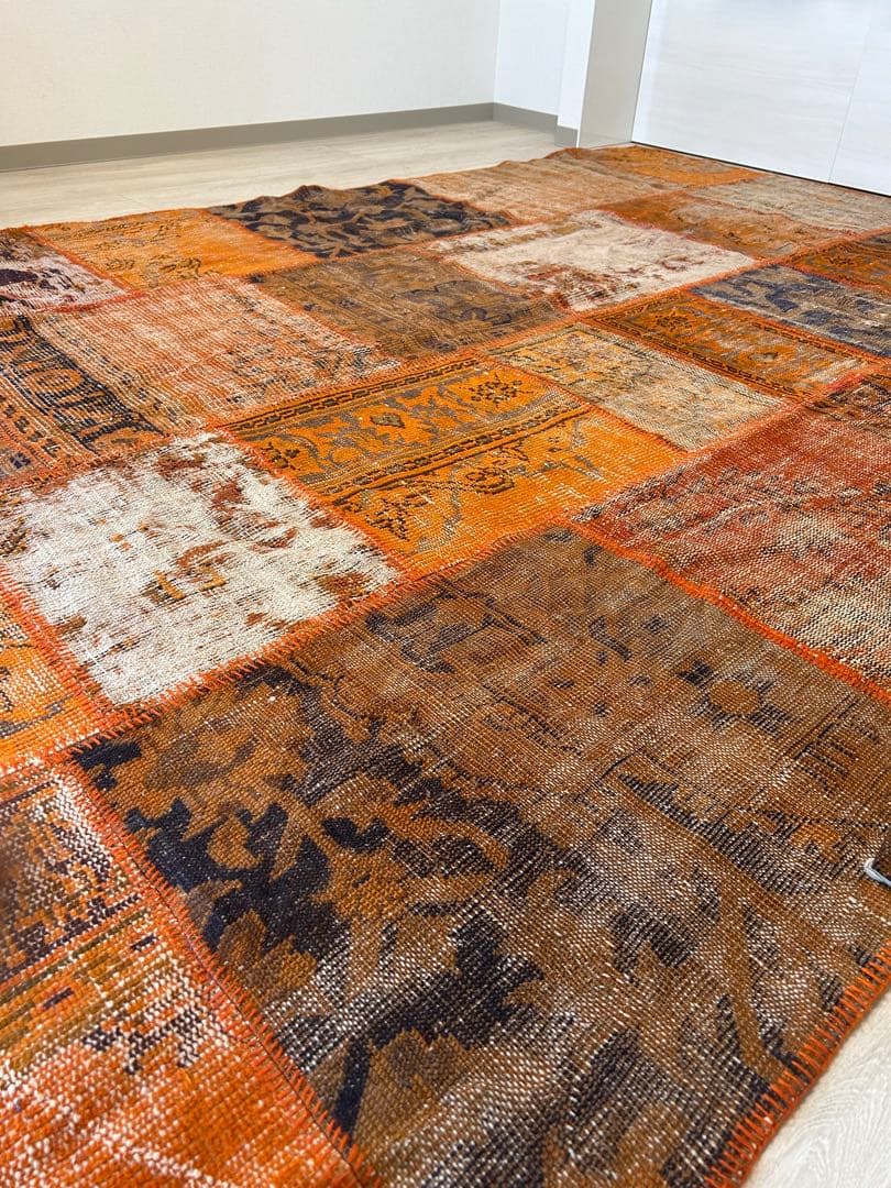 H.P. DECO トルコキリム　パッチワークラグ 約205x300cm