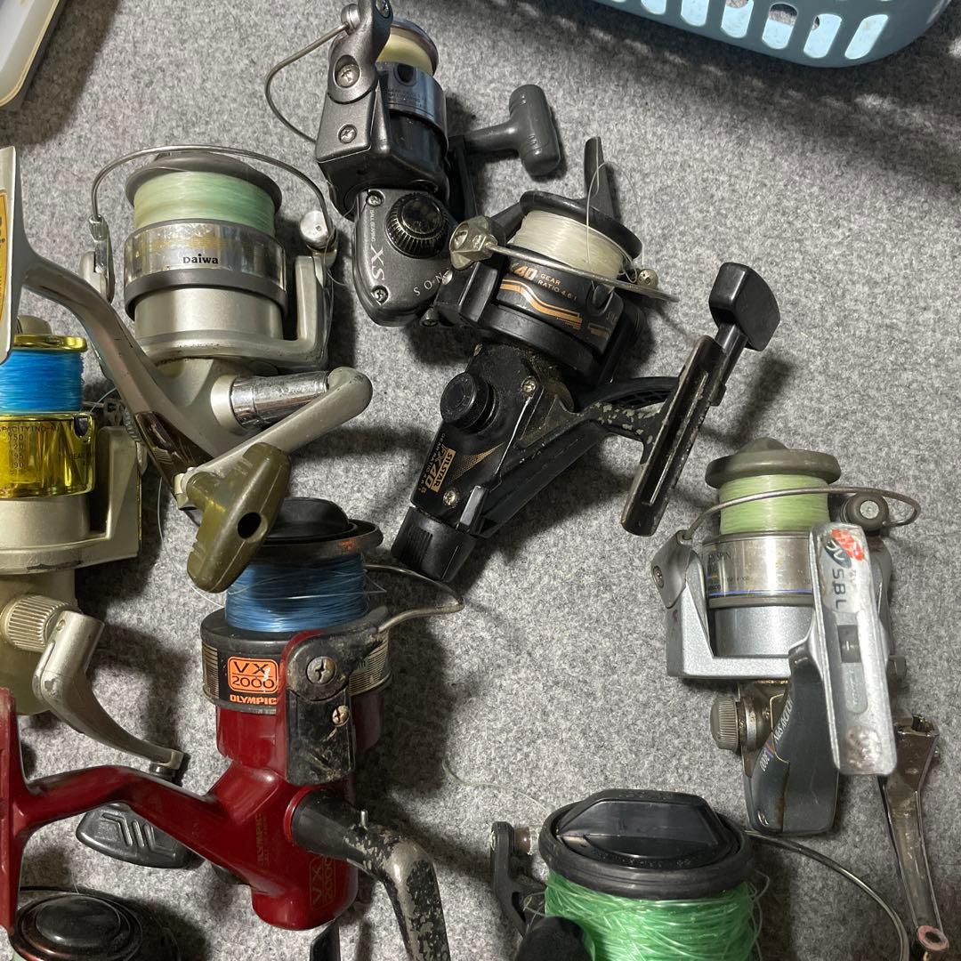 釣具　リール　まとめ売り　スピニングリール ベイトリール　セット