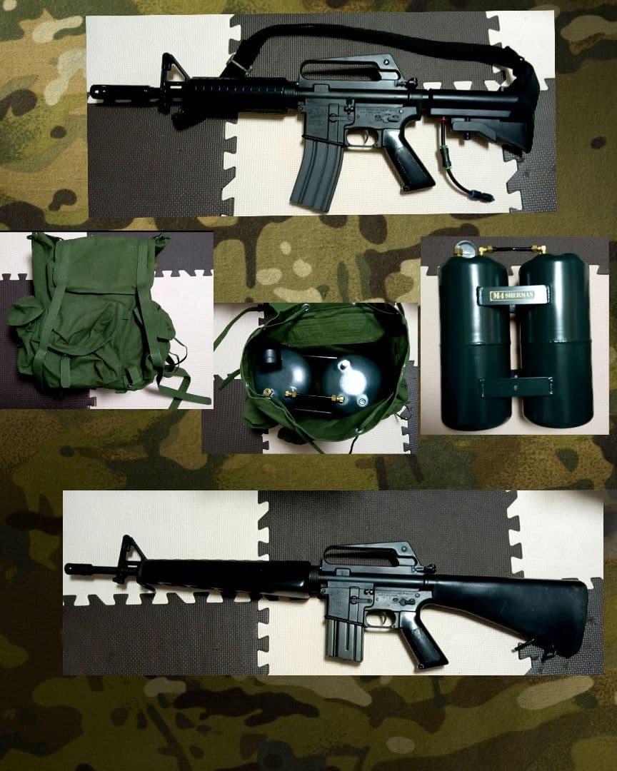 JACガスガン2点セット　ガスタンク付き