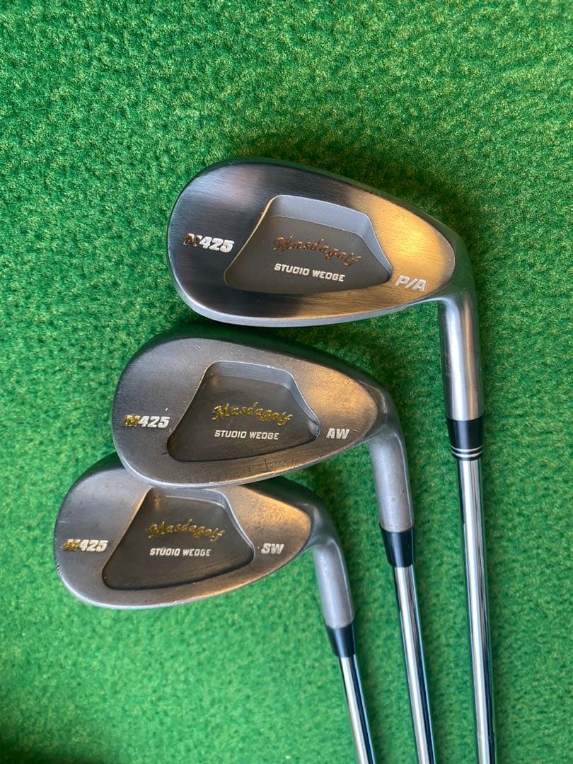 【名器】マスダゴルフ M425 ノーメッキ P/A AW SW 3本セット