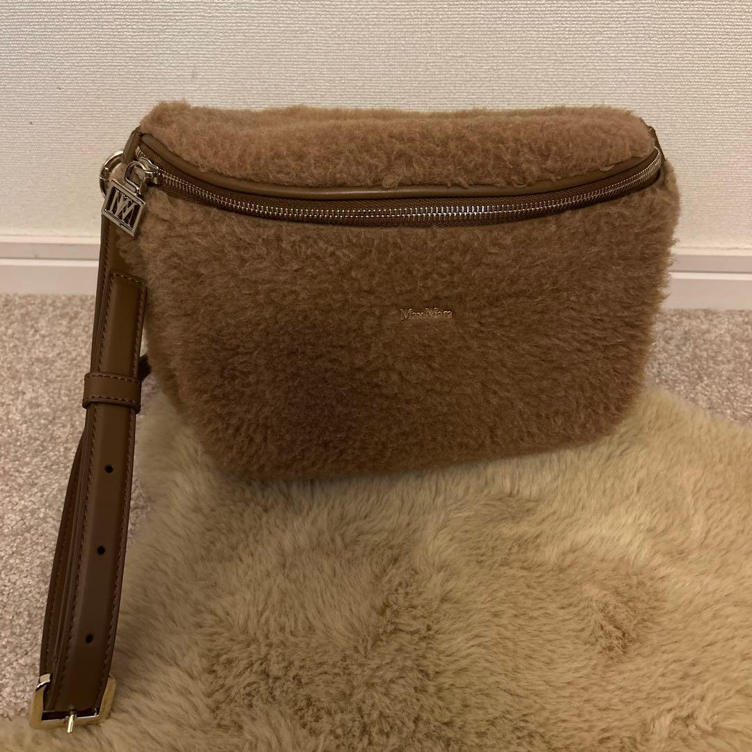 【セール】マックスマーラ　テディ　ベルトバッグ　ボディバッグ　キャメル
