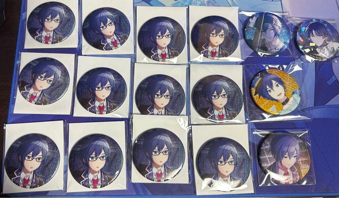 プロセカ グリッター缶バッジ KAITO 21a 35a 35b 36b 宝石箱