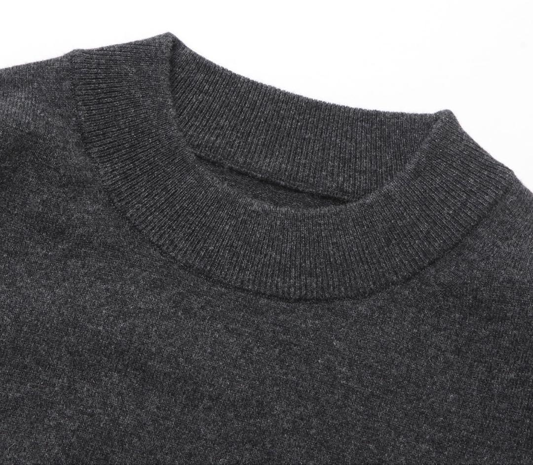 crepusculeクレプスキュールMoc Neck P/O チャコールグレー2