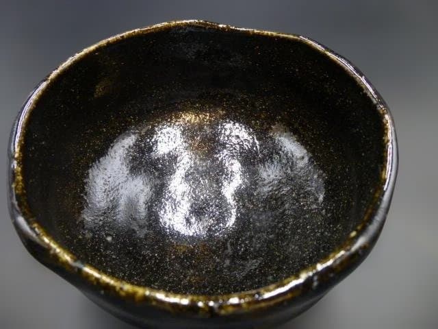 楽吉左衛門　六代　左入　黒茶碗／楽吉左衛門　十三代　惺入極め箱／仕覆