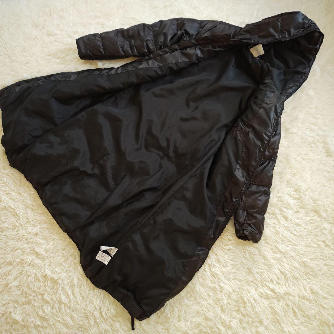 良品　アディダス　ロング ダウンコート　ベンチコート　Lサイズ　ブラック