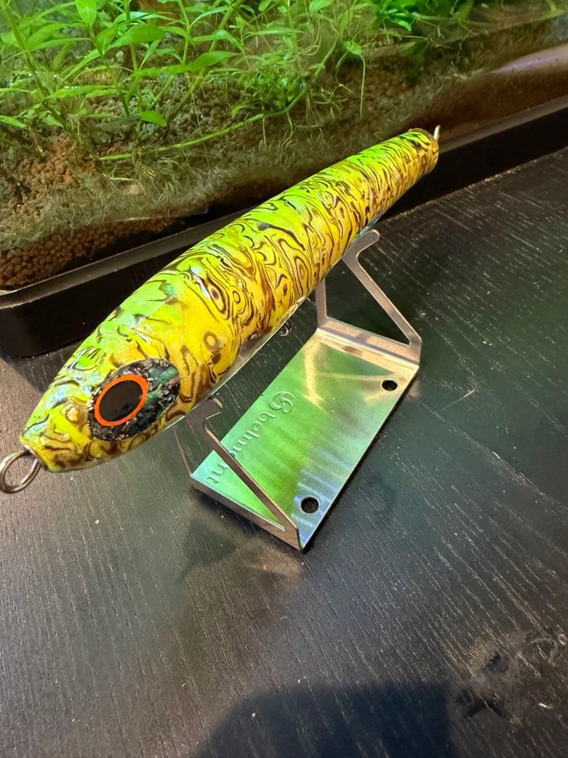 大型ポッパー 約20cm 黄緑 タイガー柄 未使用 マグロ ヒラマサ