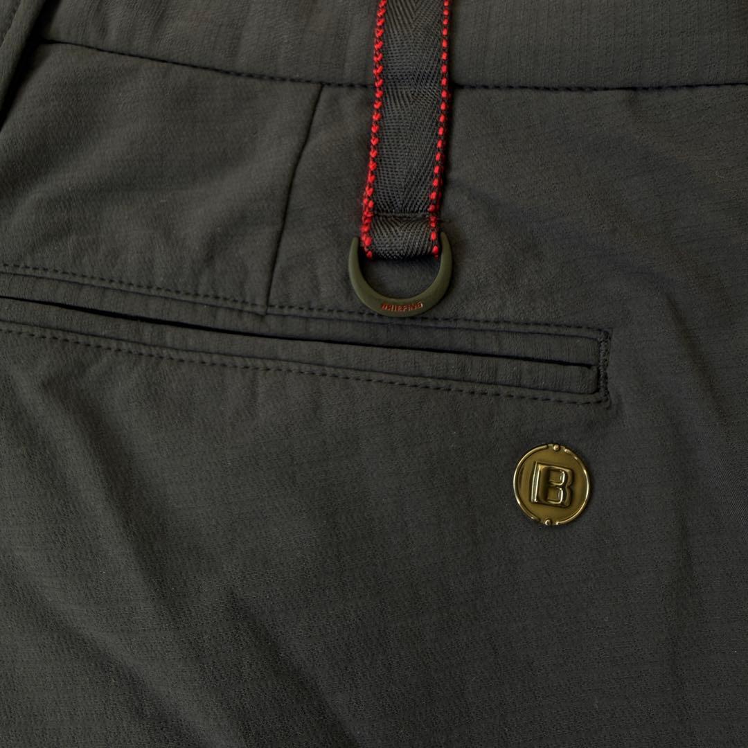 防寒　蓄熱　裏地付き　ブリーフィングゴルフ　パンツ　M〜L相当　ネイビー　紺