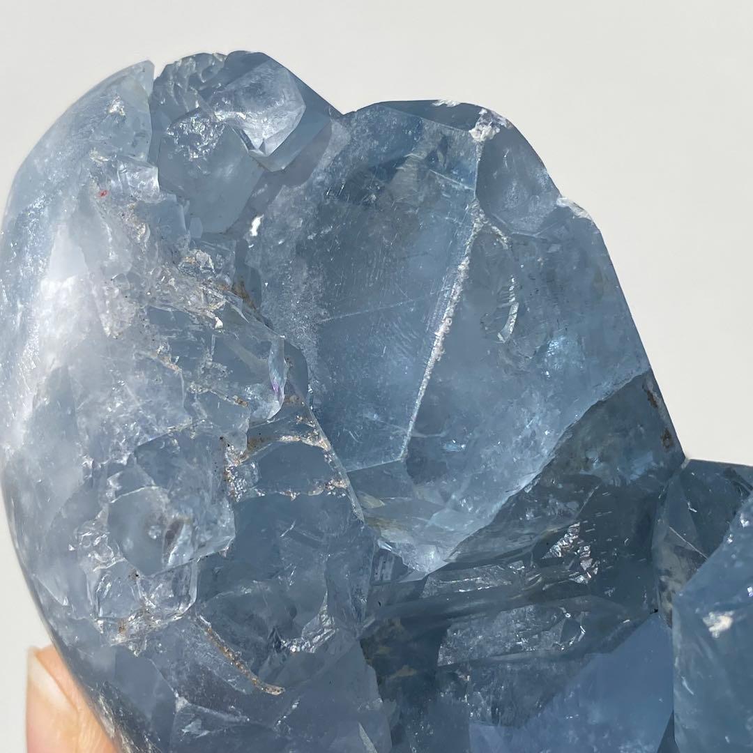 【 天然石 セレスタイト 原石　天青石　クラスター 】