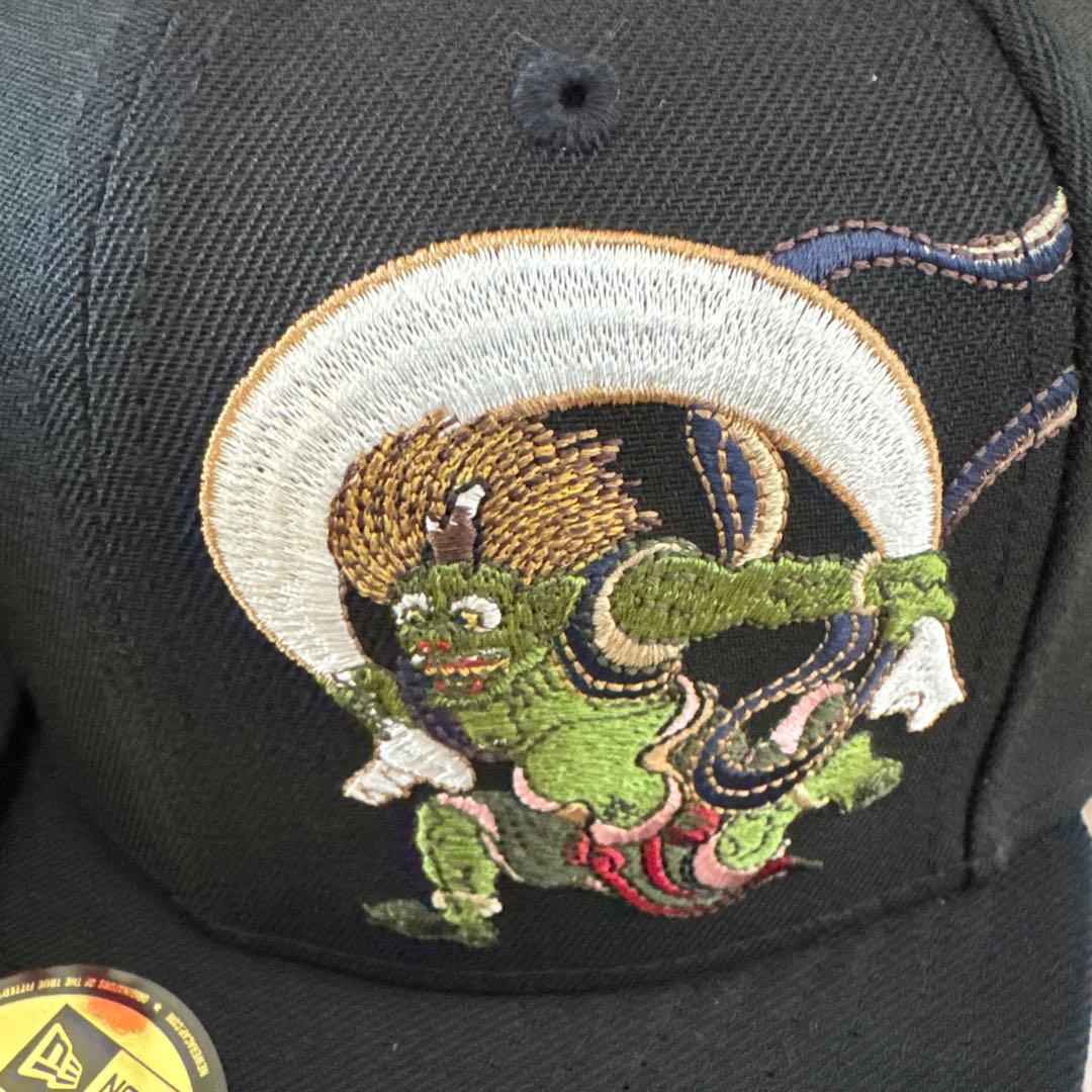 ２個セット　雷神＆風神 7 3/4 風神雷神図屏風 ニューエラ