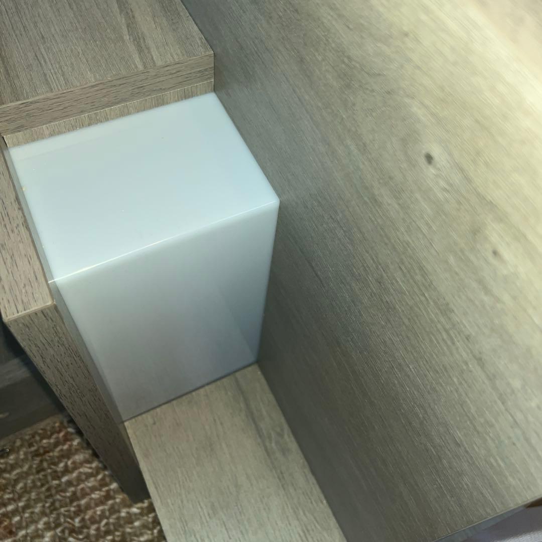 即購入可 LED照明付きステージベッド『RELAIR リ レア』 グレージュ