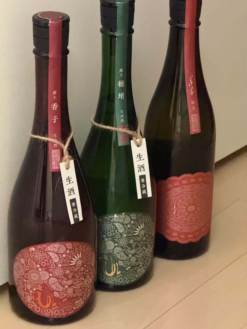 産土　香子、穂増 六農醸/梅花　3本