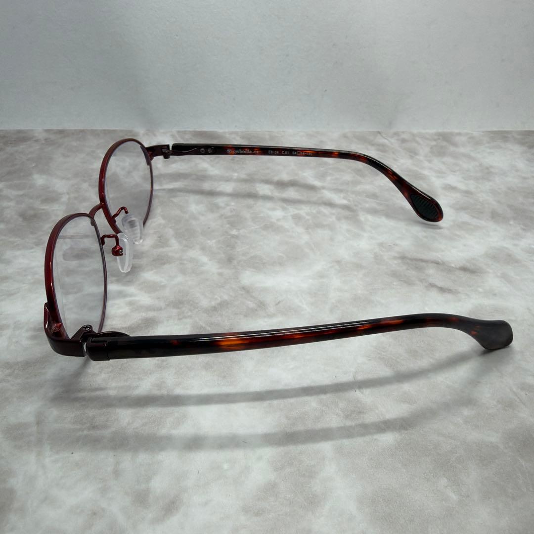 美品 eyebrella アイブレラ 度なし UVカット 伊達メガネ EB-24