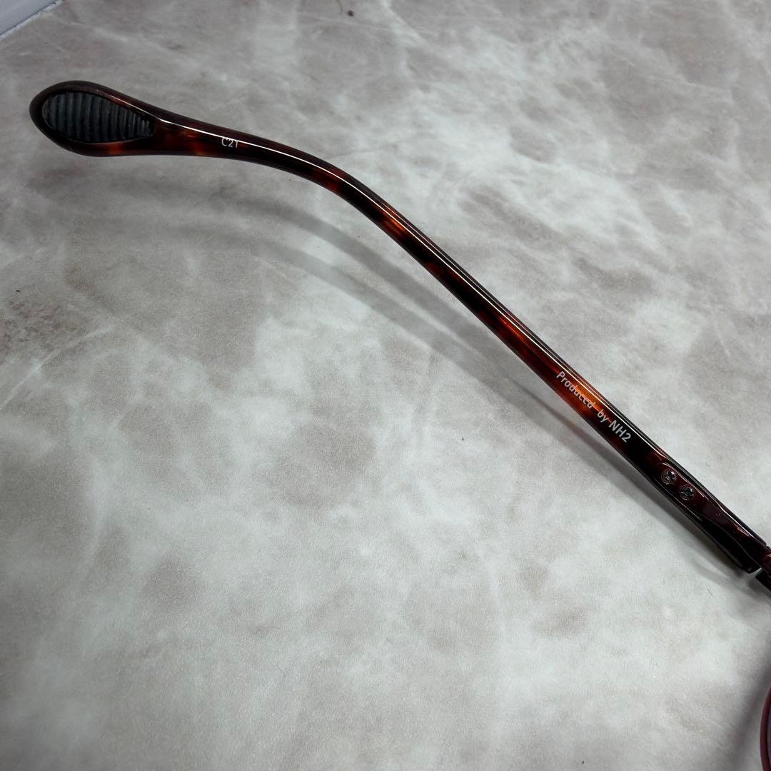 美品 eyebrella アイブレラ 度なし UVカット 伊達メガネ EB-24