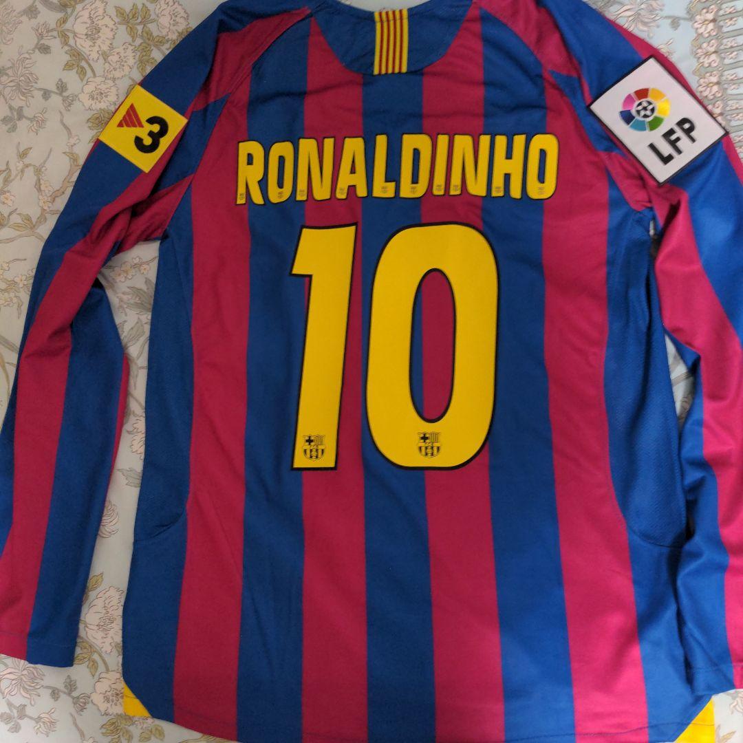 サッカー　FCバルセロナ RONALDINHO 長袖ユニフォーム　NIKE