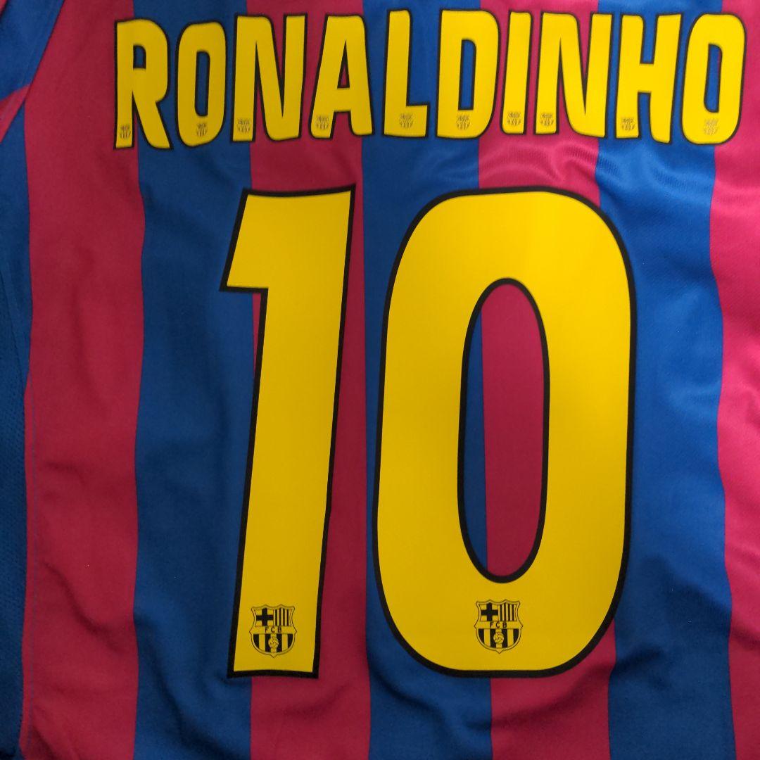 サッカー　FCバルセロナ RONALDINHO 長袖ユニフォーム　NIKE