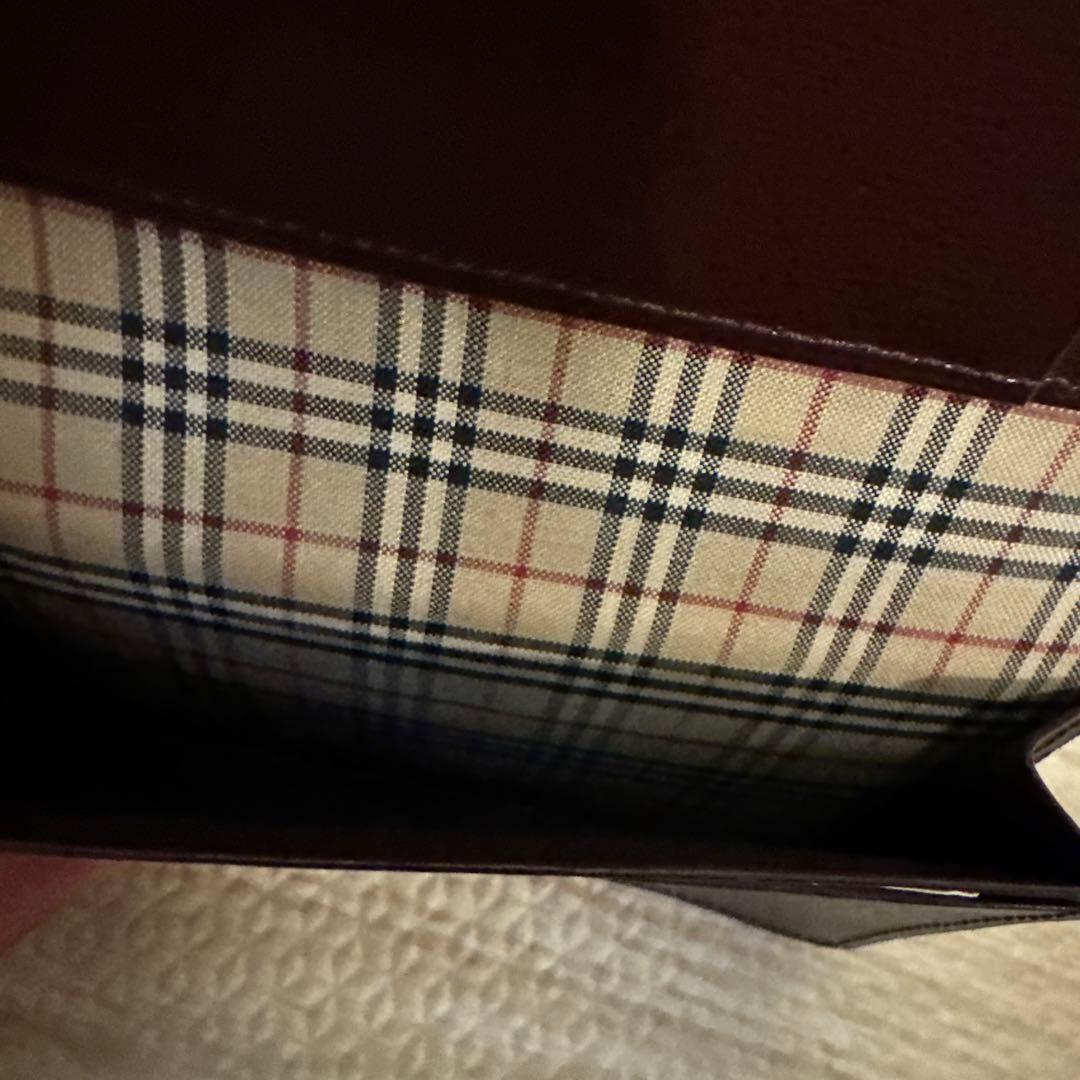 新品 未使用 BURBERRY バーバリー ブラウン レザー 名刺入れ