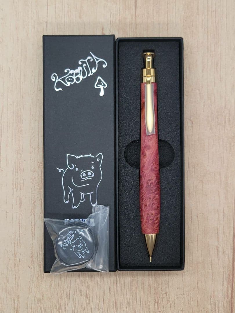 新品　こぶた工房　タクサスフロリニーバール　極上杢　シャープペンシル0.5