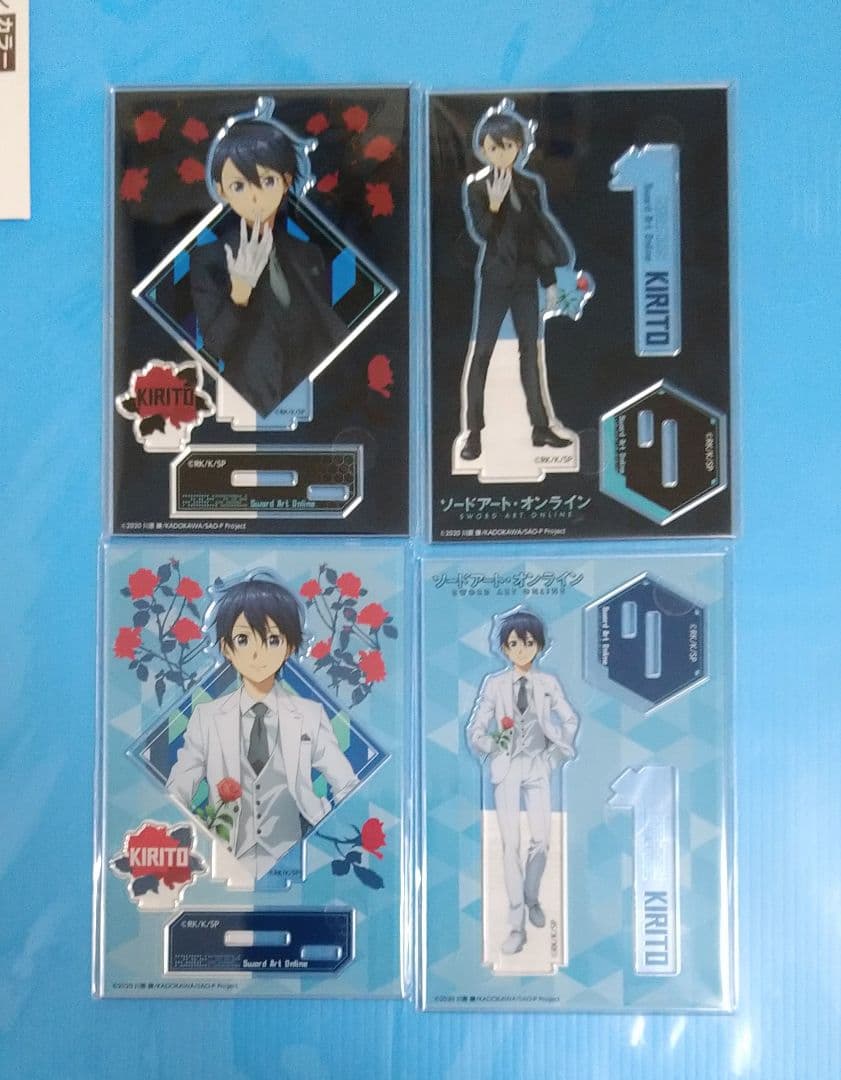 SAO★くじ引き堂★キリト　バースデー・アクリルスタンド・Black、White