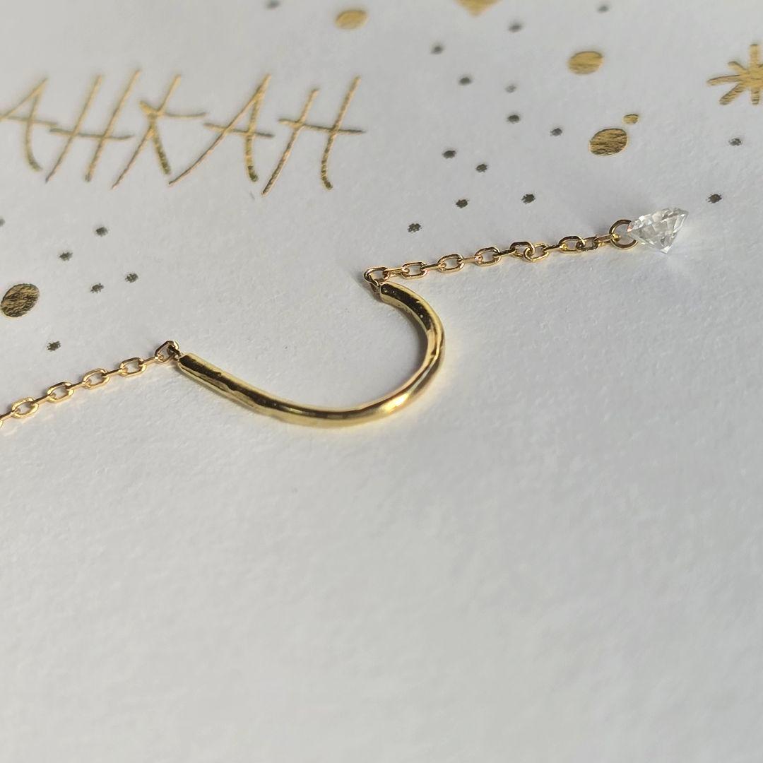 【美品✨】アーカー AHKAH スイングダイヤピアス 片耳　18K ダイヤモンド