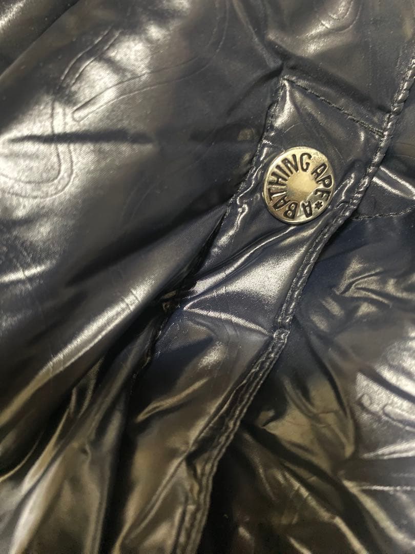 A BATHING APE ブラックダウンベスト