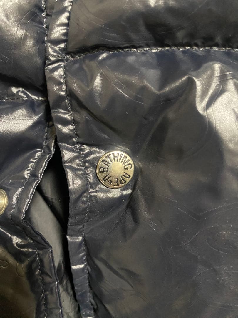 A BATHING APE ブラックダウンベスト
