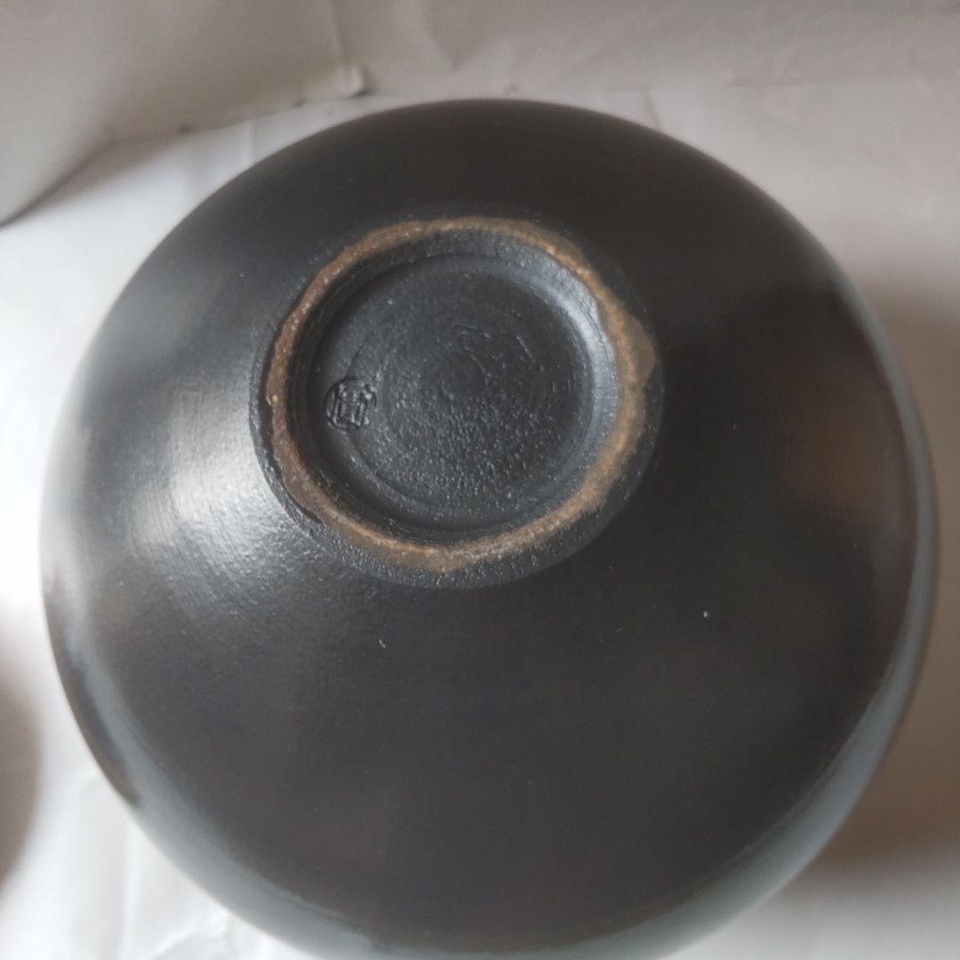 京焼 西川實 作 塩釉葉文流 水指 共箱 茶碗 茶道具 抹茶碗 美品 です。