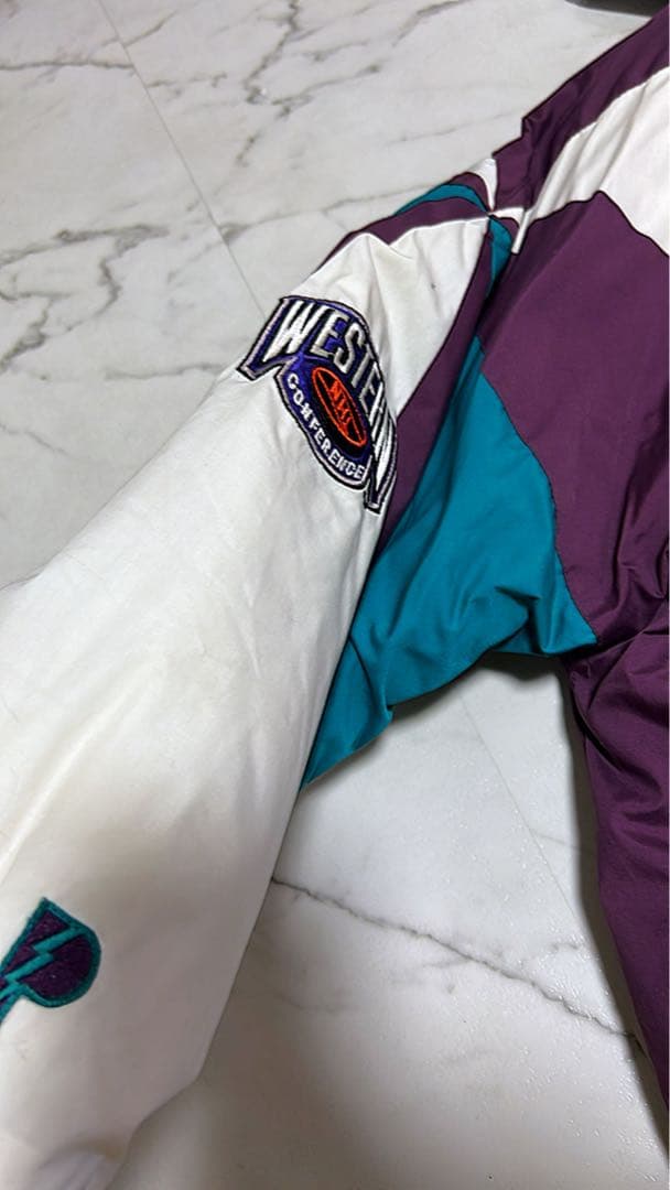 レア希少M☆90sNFL マイティーダックス両面刺繍ナイロンジャケット古着